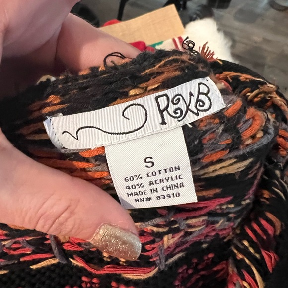 RXB Black and Multicolor Cardigan - Picture 4 of 6